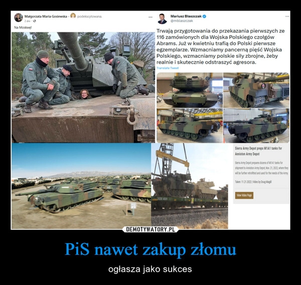 
    PiS nawet zakup złomu