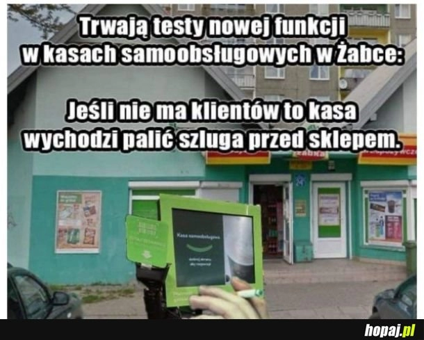 
    Testy nowej fukcji w kasach samoobsługowych