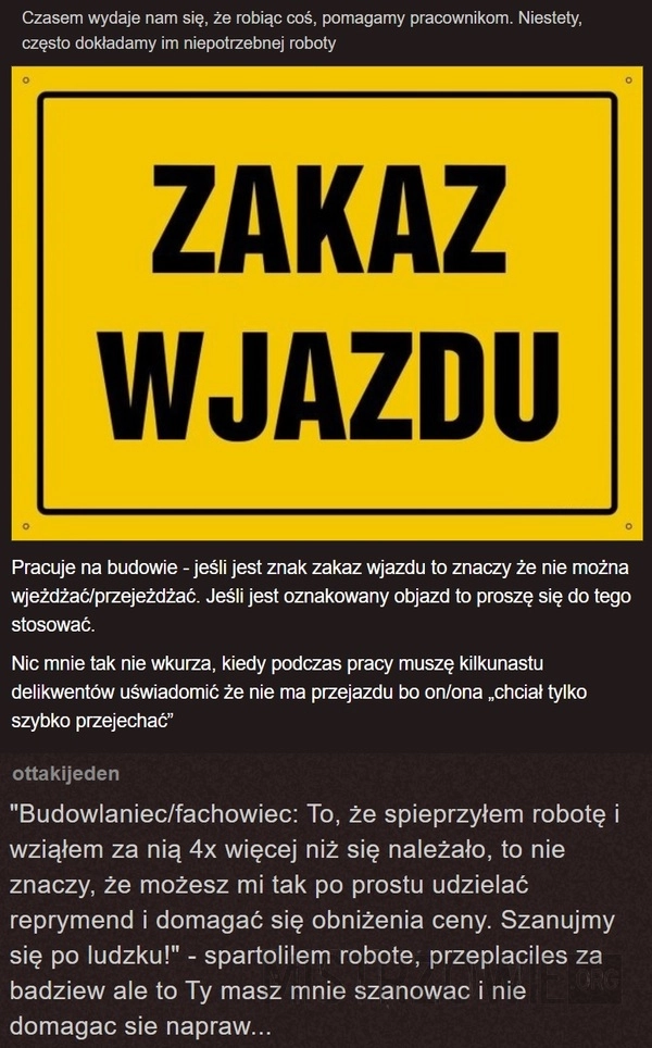 
    Zakaz wjazdu