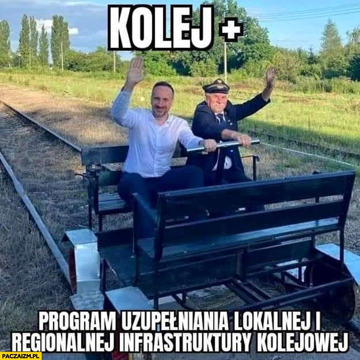 
    Kowalski drezyna kolej plus program uzupełniania infrastruktury kolejowej