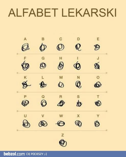 
    Alfabet lekarski