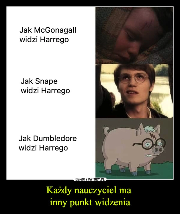 
    Każdy nauczyciel ma 
inny punkt widzenia