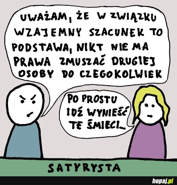 
    Szacunek w związku to podstawa