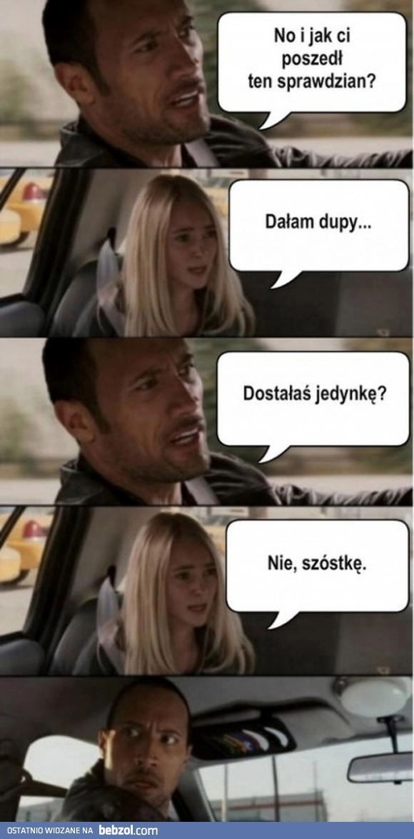
    Zaliczony sprawdzian