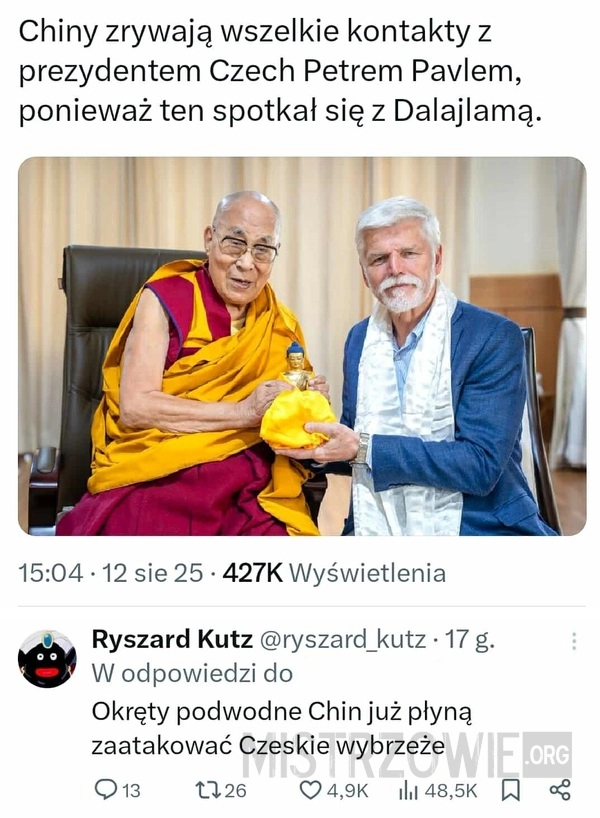
    Chiny zrywają kontakty
