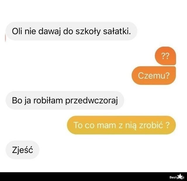 
    Zalecenia od żony 