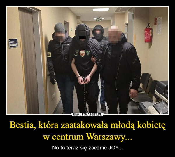 
    Bestia, która zaatakowała młodą kobietę w centrum Warszawy...