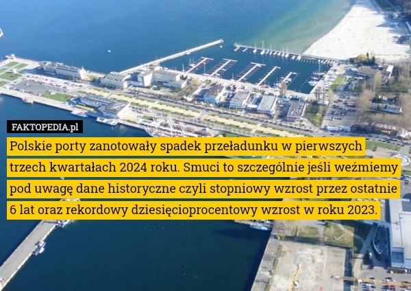 
    Polskie porty zanotowały spadek przeładunku w pierwszych trzech kwartałach