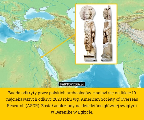 
    Budda odkryty przez polskich archeologów  znalazł się na liście 10 najciekawszych