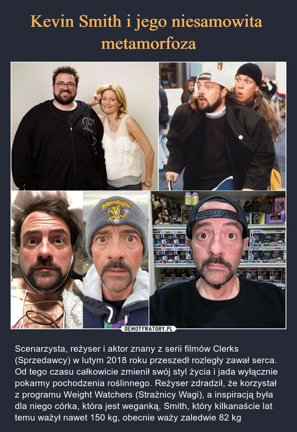 
    Kevin Smith i jego niesamowita 
metamorfoza