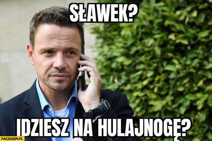 
    Trzaskowski dzwoni do Mentzena: Sławek idziesz na hulajnogę?