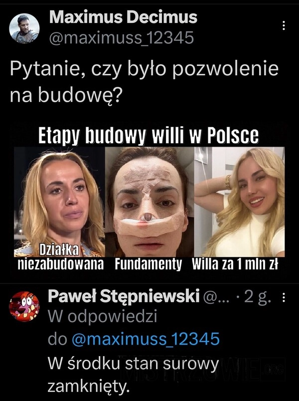 
    Etapy budowy