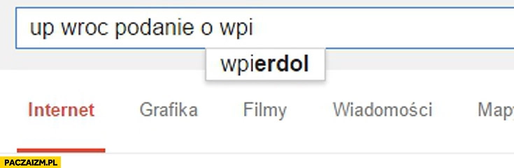 
    Up wroc podanie o wpierdol