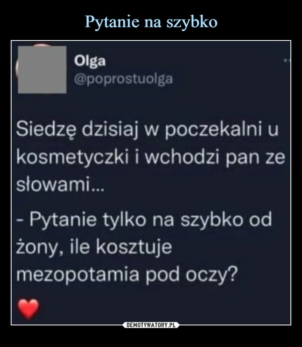 
    Pytanie na szybko