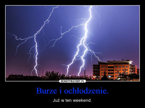 
    Burze i ochłodzenie.