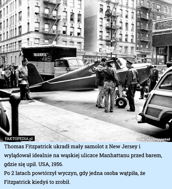 
    Thomas Fitzpatrick ukradł mały samolot z New Jersey i wylądował idealnie