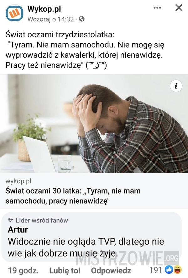 
    Świat oczami trzydziestolatka