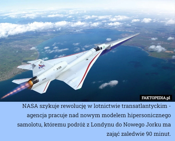 
    NASA szykuje rewolucję w lotnictwie transatlantyckim - agencja pracuje nad