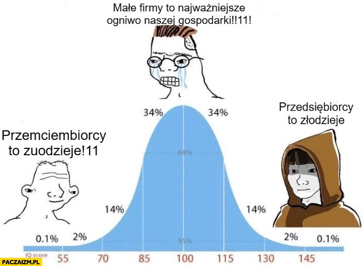 
    Przedsiębiorcy to złodzieje rozkład normalny