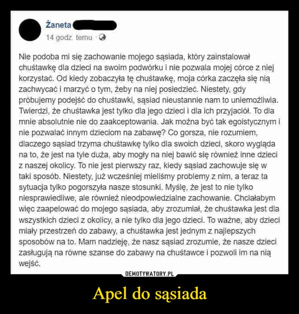 
    Apel do sąsiada