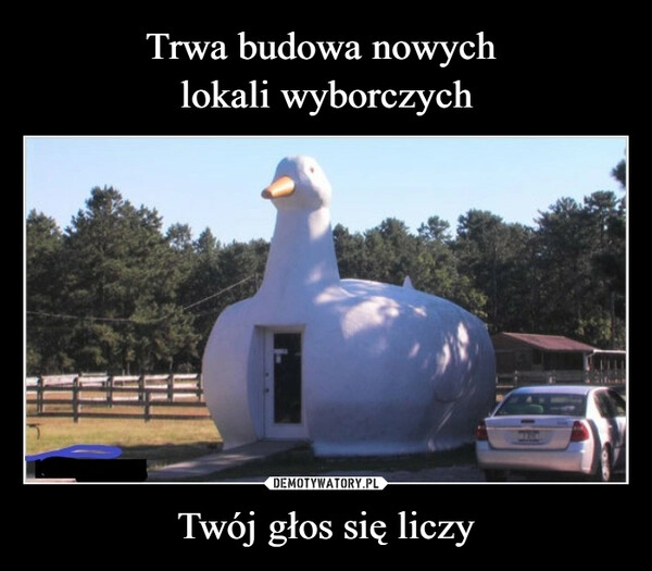 
    Trwa budowa nowych 
lokali wyborczych Twój głos się liczy