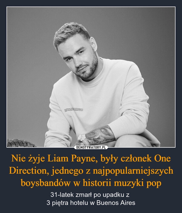 
    Nie żyje Liam Payne, były członek One Direction, jednego z najpopularniejszych boysbandów w historii muzyki pop