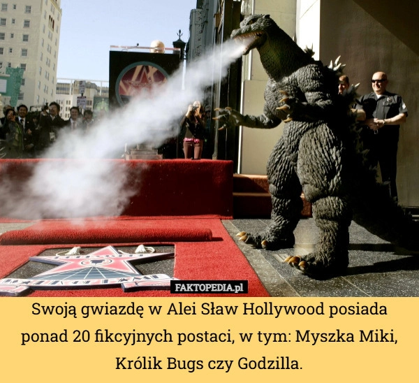 
    Swoją gwiazdę w Alei Sław Hollywood posiada ponad 20 fikcyjnych postaci,