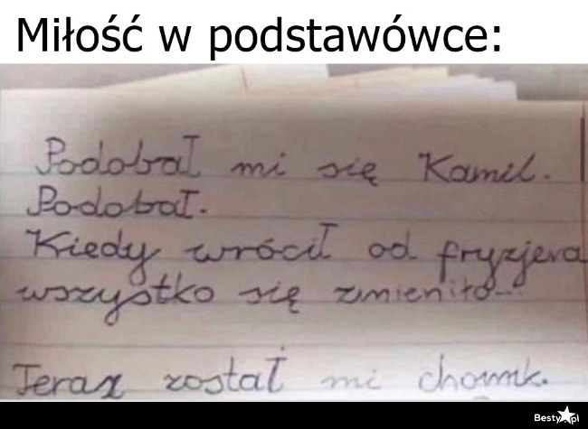 
    Miłość w podstawówce 