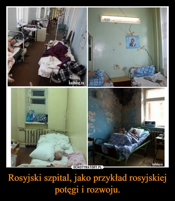 
    Rosyjski szpital, jako przykład rosyjskiej potęgi i rozwoju.