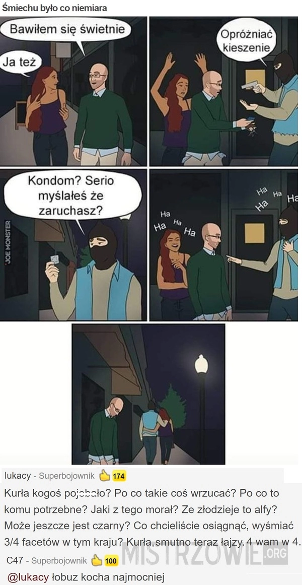 
    
			Śmiechu było co niemiara					