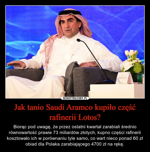 
    Jak tanio Saudi Aramco kupiło część rafinerii Lotos?