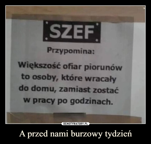 
    A przed nami burzowy tydzień