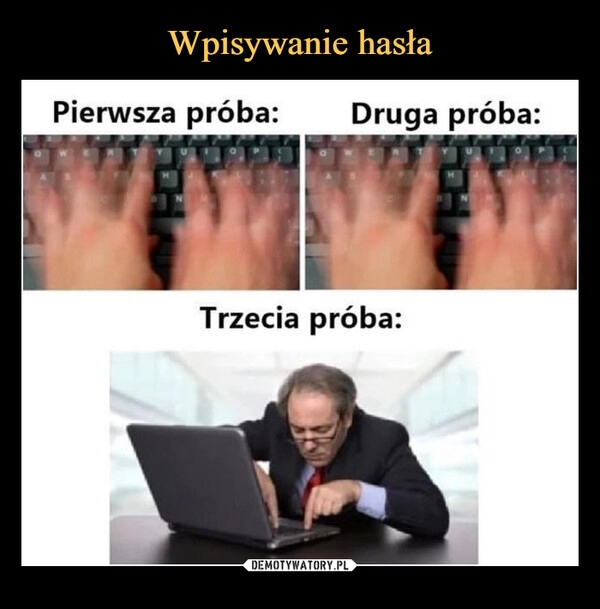 
    Wpisywanie hasła