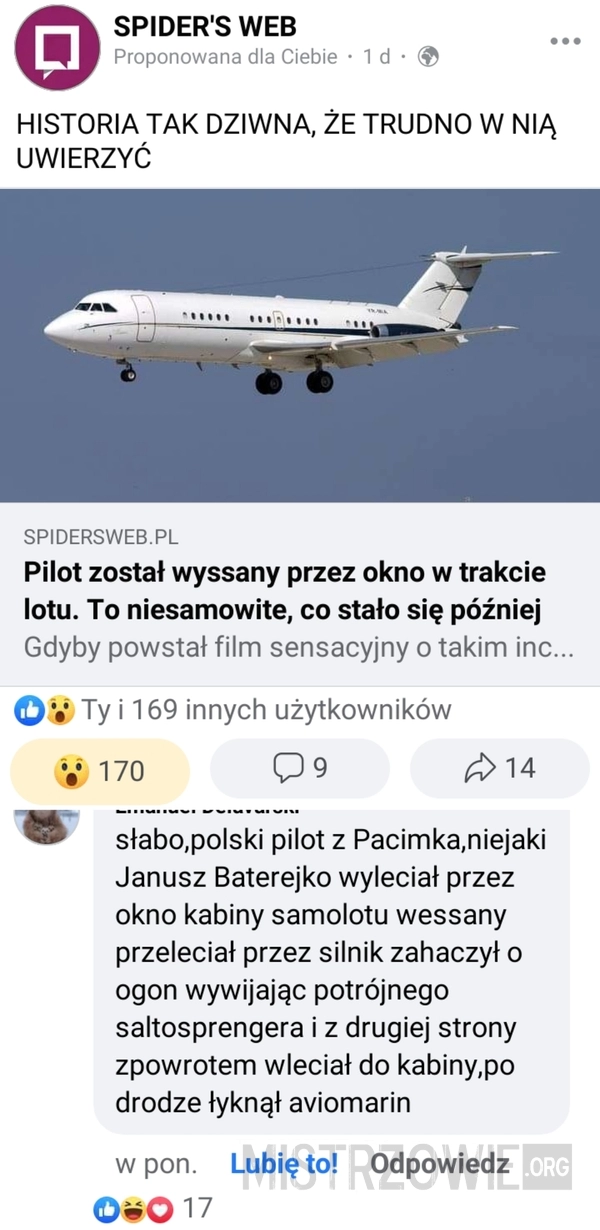 
    Fantazja go poniosła