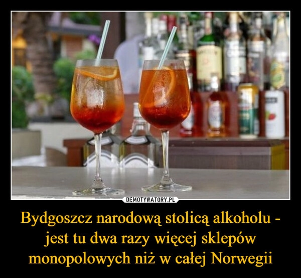 
    Bydgoszcz narodową stolicą alkoholu - jest tu dwa razy więcej sklepów monopolowych niż w całej Norwegii