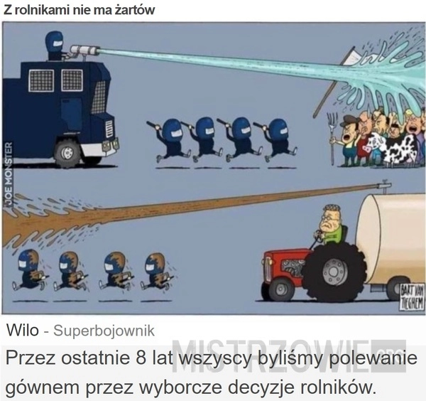 
    Z rolnikami nie ma żartów