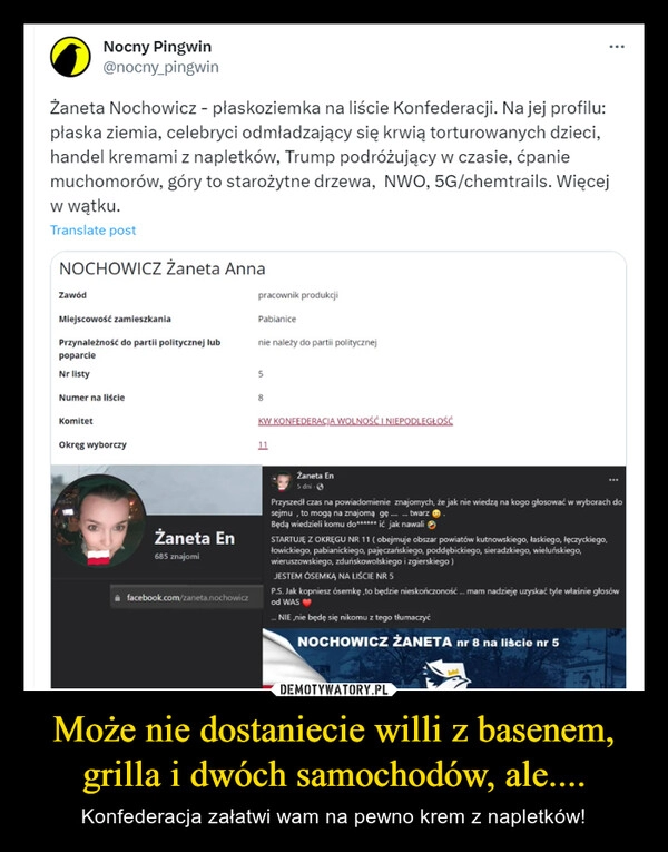 
    Może nie dostaniecie willi z basenem, grilla i dwóch samochodów, ale....