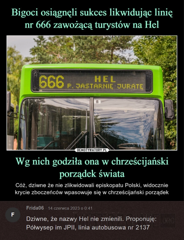 
    Likwidacja linii autobusowej