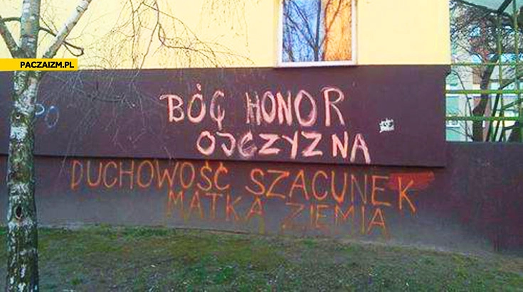 
    Bóg honor ojczyzna duchowość szacunek matka ziemia