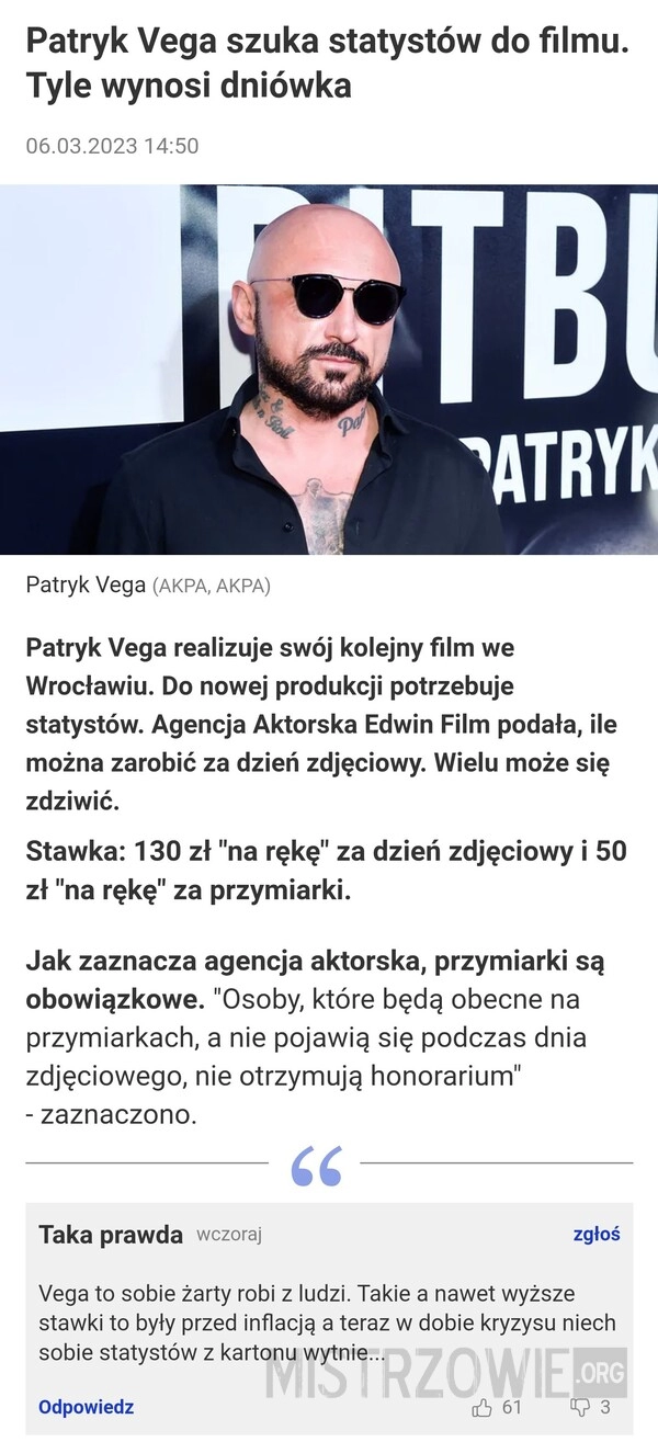 
    Poszukiwania statystów