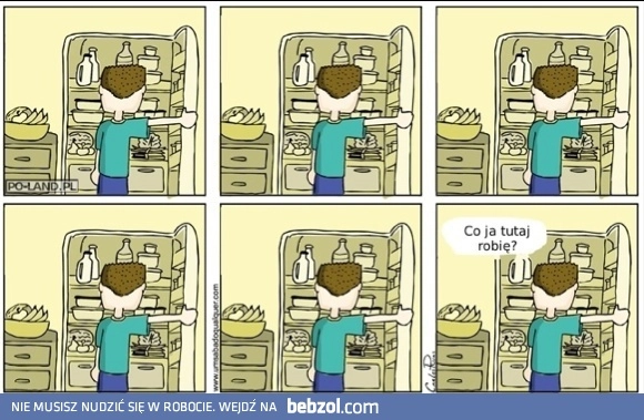 
    Zawsze to samo pytanie przed lodówką