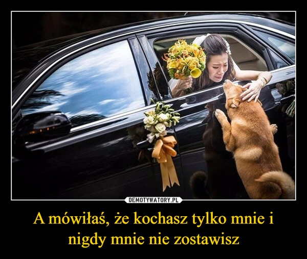 
    A mówiłaś, że kochasz tylko mnie i nigdy mnie nie zostawisz