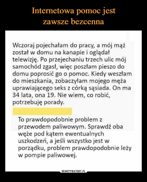 
    Internetowa pomoc jest
zawsze bezcenna