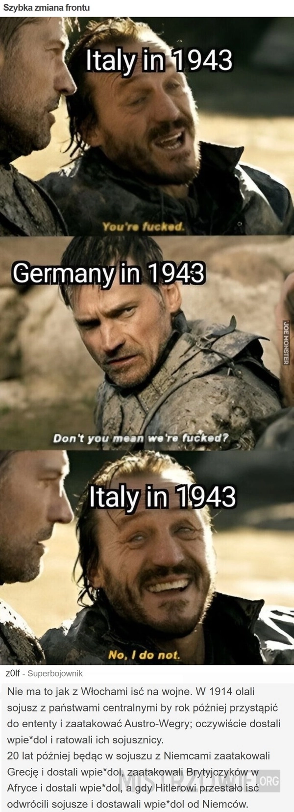 
    Szybka zmiana frontu