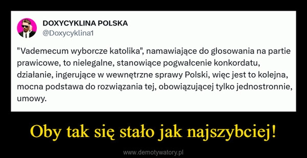 
    Oby tak się stało jak najszybciej!