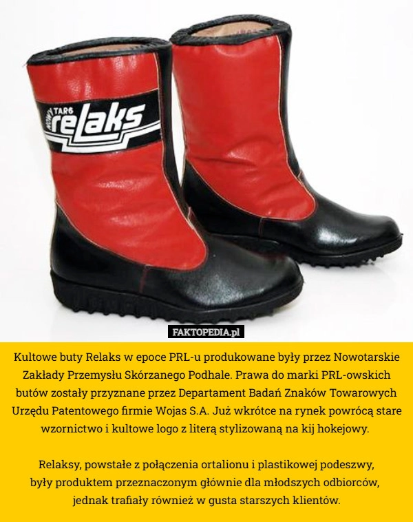 
    Kultowe buty Relaks w epoce PRL-u produkowane były przez Nowotarskie Zakłady