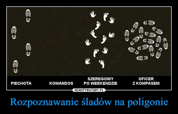 
    Rozpoznawanie śladów na poligonie