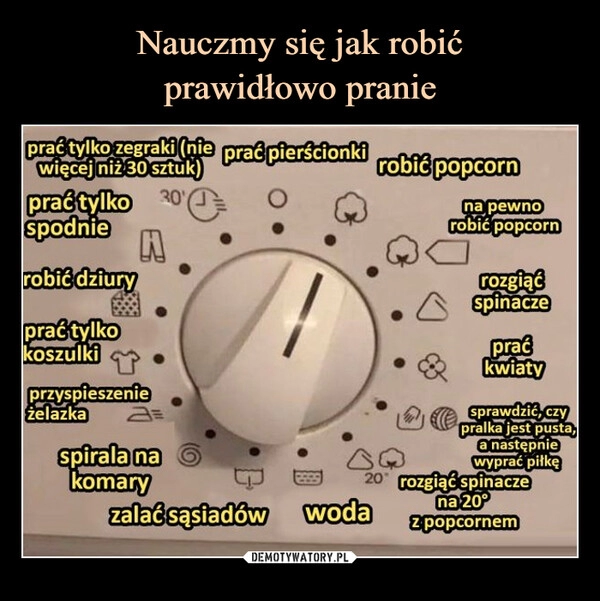 
    
Nauczmy się jak robić
prawidłowo pranie 