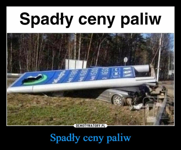 
    Spadły ceny paliw