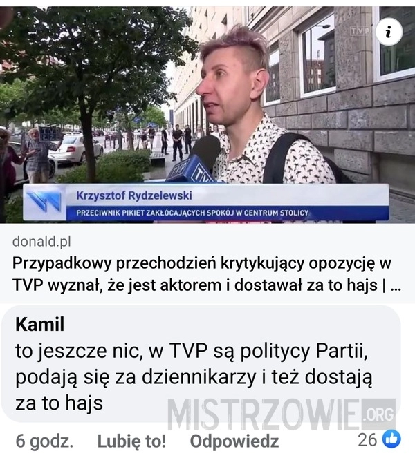 
    Przypadkowy przechodzień